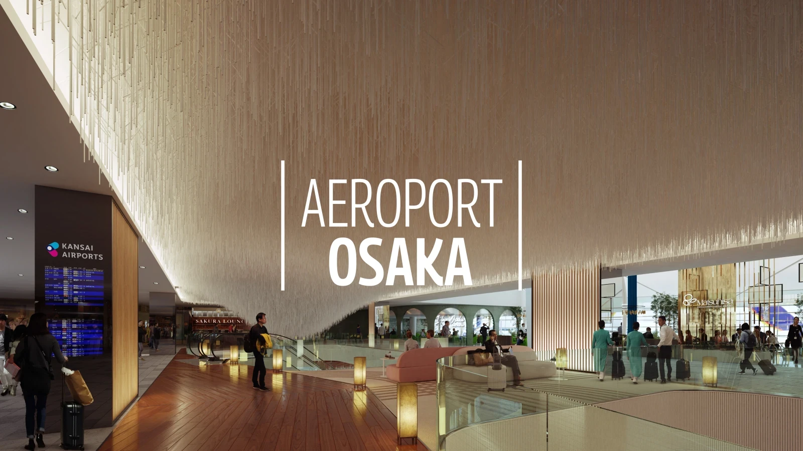 Visuel 3D de l'aéroport d'Osaka