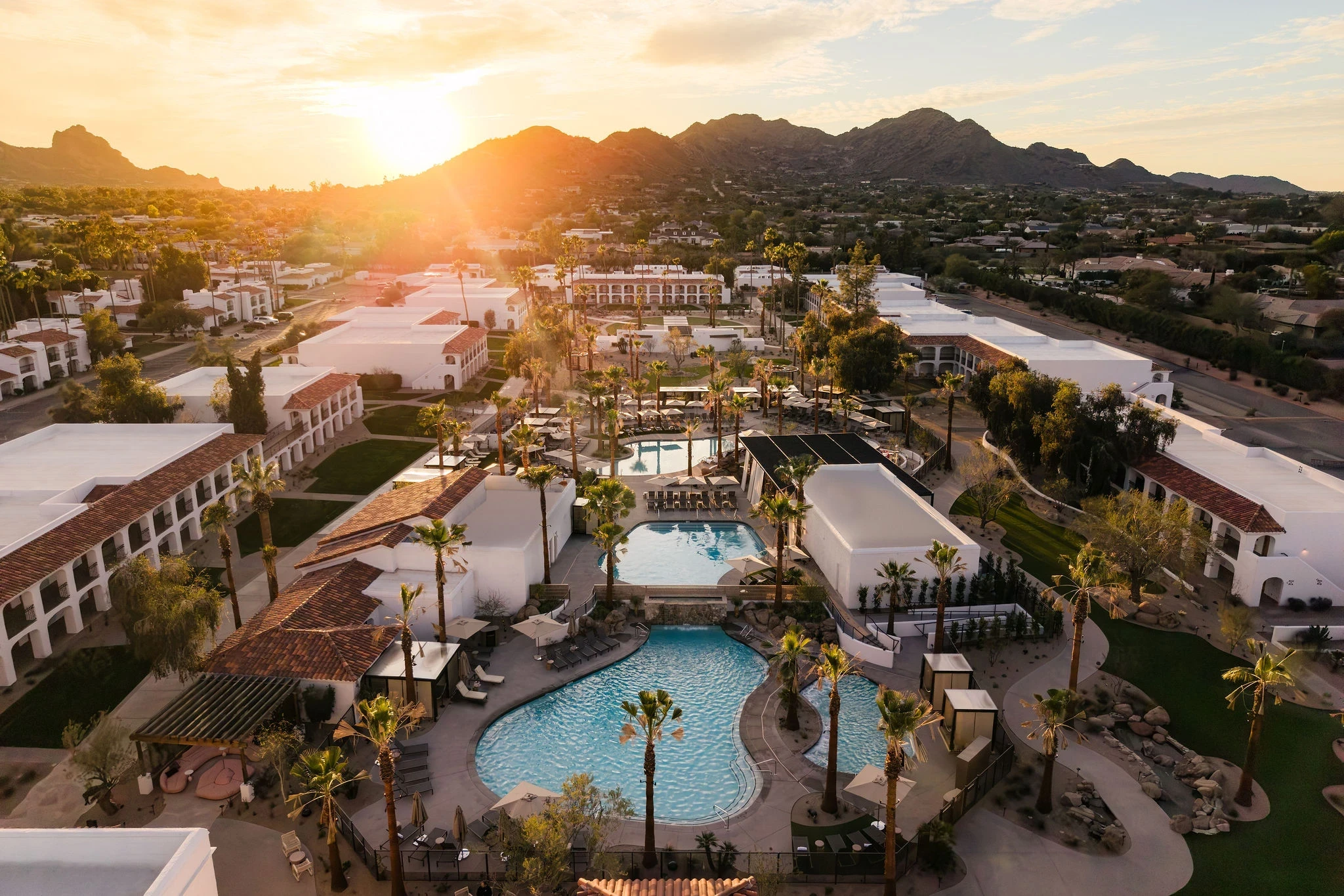 Vue aérienne du Kimpton Miralina en Arizona