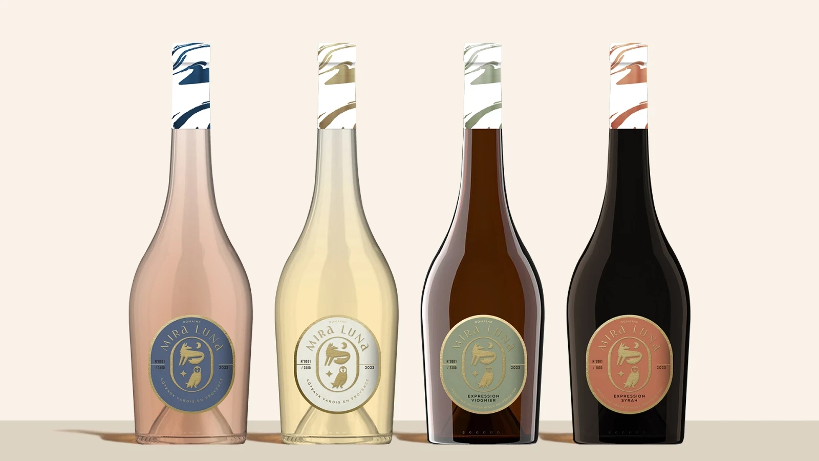 4 bouteilles de vin du Domaine Mira Luna